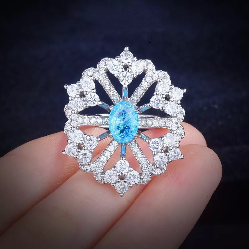 Ice blue gemstone deals