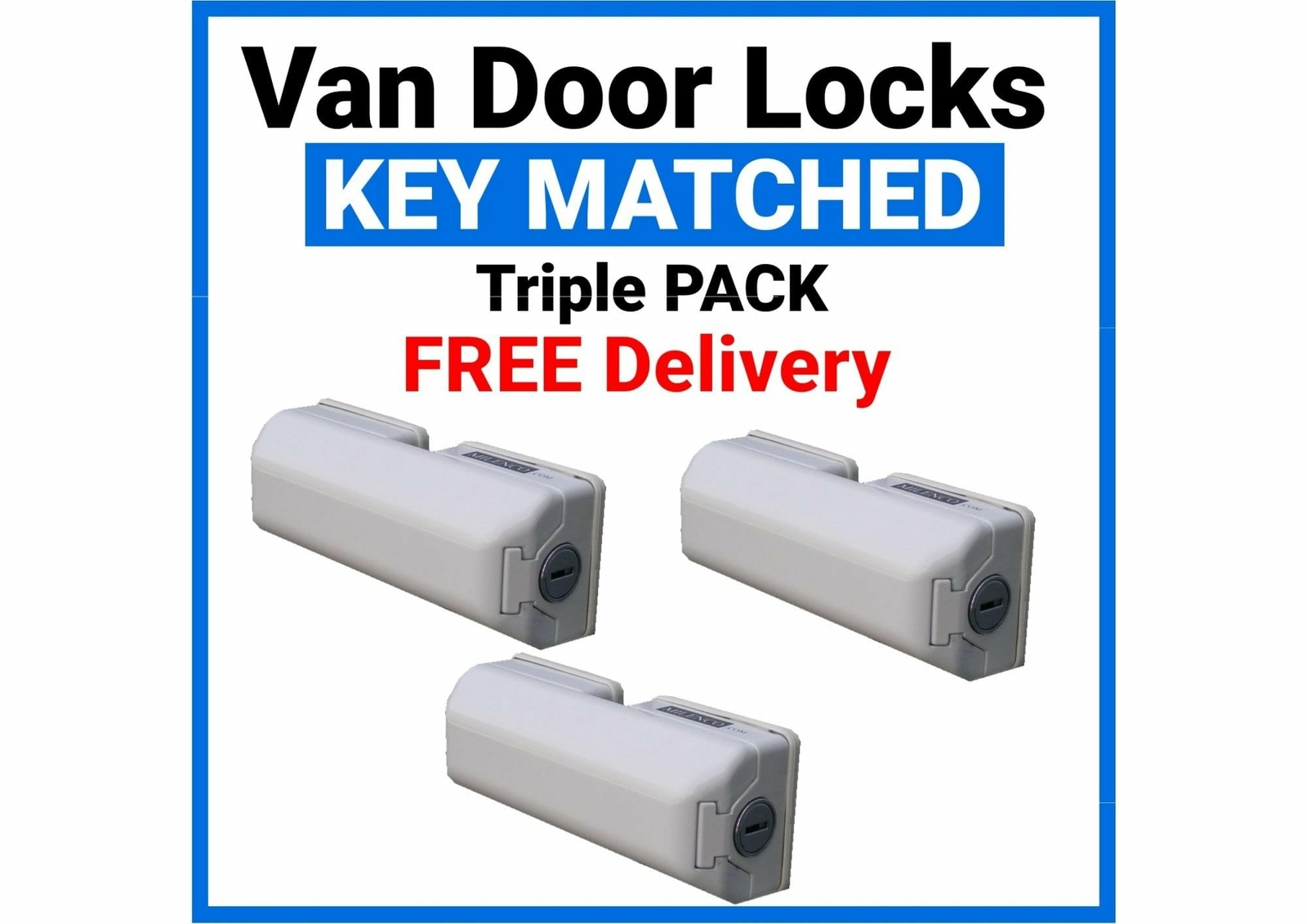 Milenco Thule Arma-D-Lock Security Van Door Lock Mul-T-Lock SINGLE-TWIN-TRIPLE Tania okazja