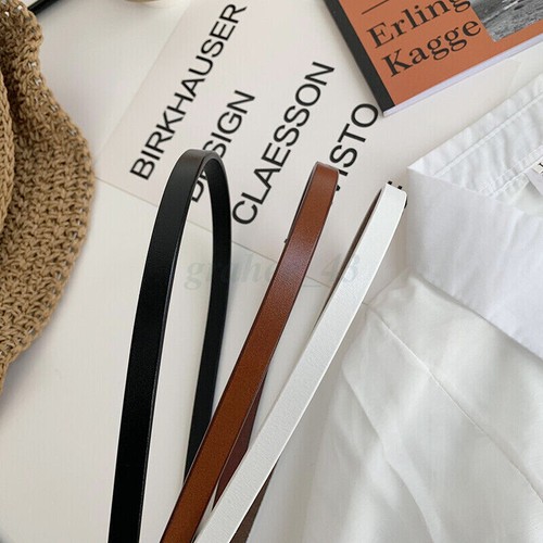 Hot Sale - Leather knot belt Skinny Belt Leather Waist Rope Belt Thin Waist Belt - Picture 5 of 17