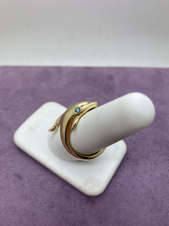 14kt Yellow Gold .45ctw VS2/SI1,G-H Diamond Dolphin Wrap Ring Sz8.5  1009134-11 - Image 4 of 4