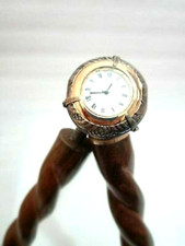 Working Style Spy Watch Brass Head Handle Walking Stick Cane Handmade Style