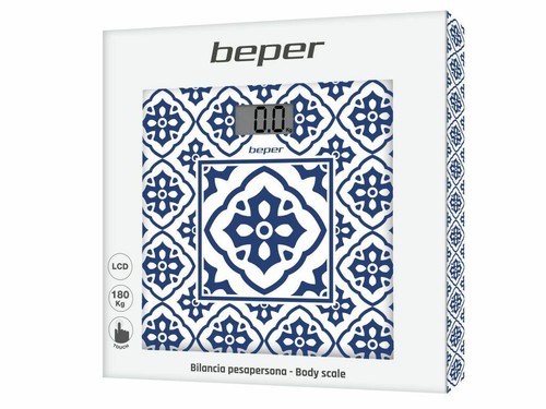 BEPER BILANCIA PESAPERSONE DIGITALE IN VETRO TOUCH MAIOLICA PESA PERSONA 180 KG - 第 5/5 張圖片