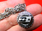 BURLINGTON NORTHERN RR STERLING SILVER BRACELET CHARM VINTAGE ORIGINAL RAILROAD  — photo 3
