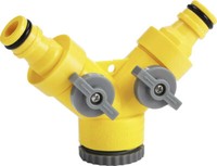 2-Wege VerteilerstüCk GabelstüCk Wasserverteiler 3/4 Zoll Gartenschlauch Neu