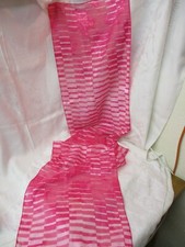 Vintage Nylon blend Scarf Hot Pink  white Floral
