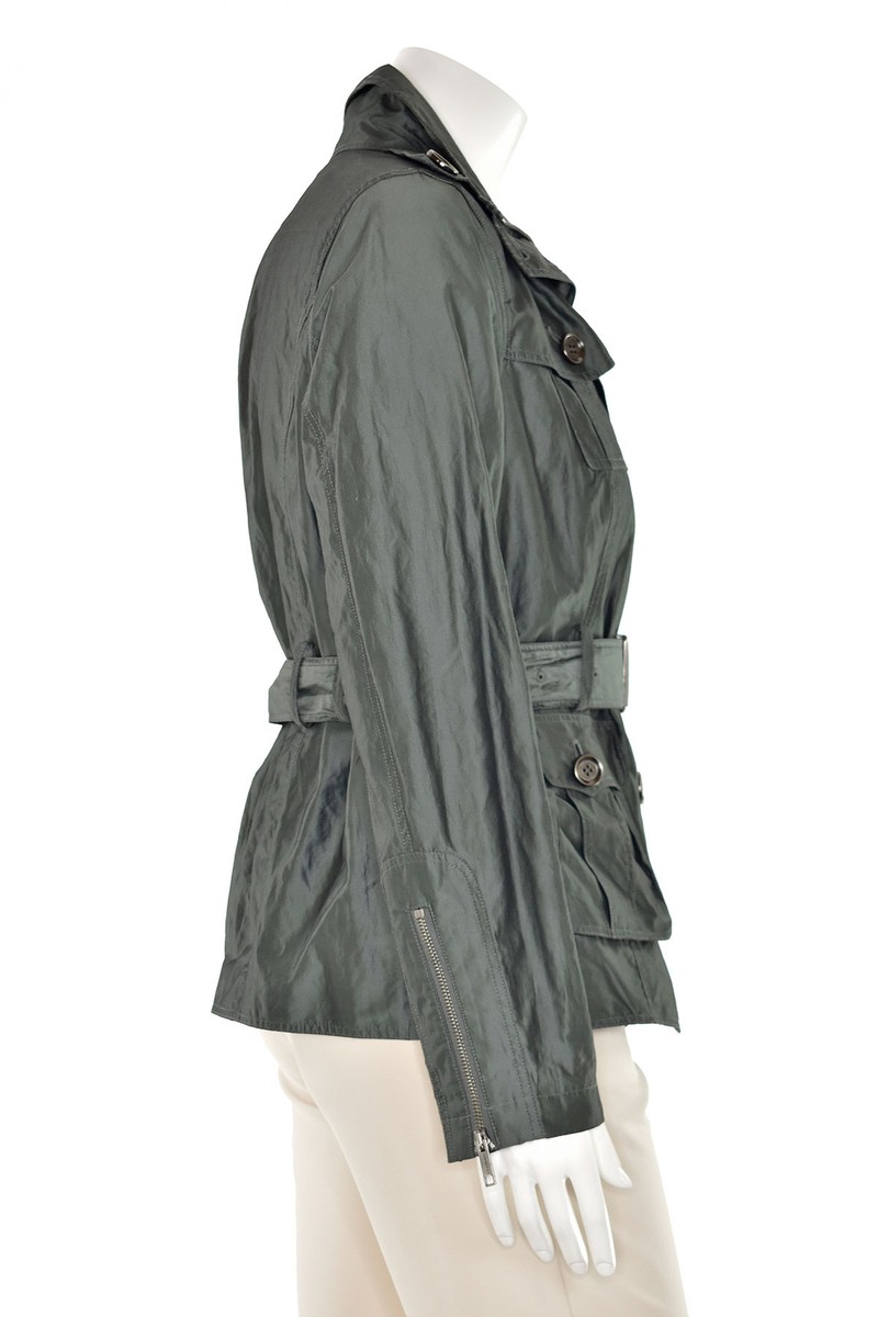 BURBERRY バーバリー コート(その他) カーキ系 4119225Y0116 Burberry London Twill Metallic Utility Jacket/Coat Dark Sage