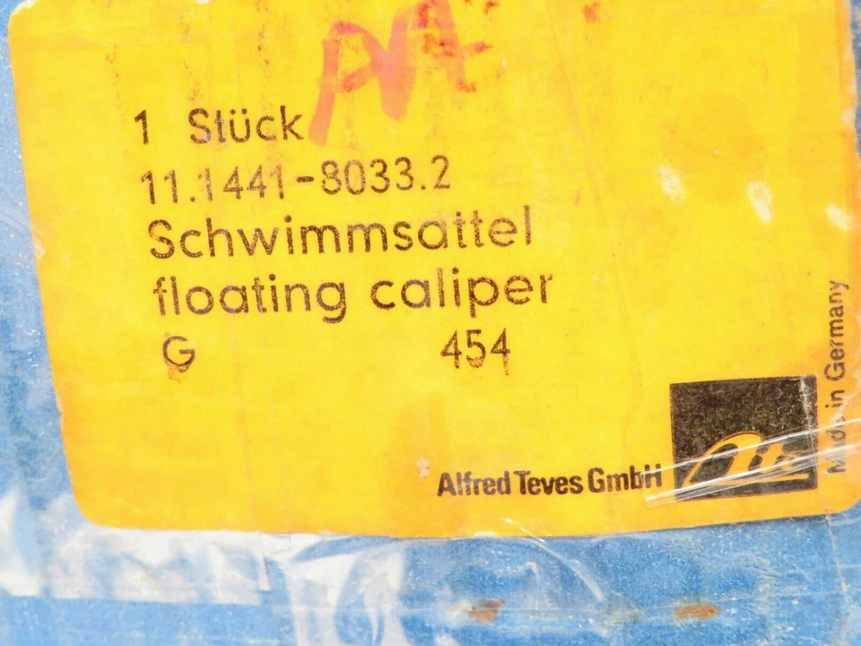 Pinza de freno delantera izquierda para VW Dasher Scirocco y Audi Fox Ate 11.1441-8033.2 Foto 3 de 3