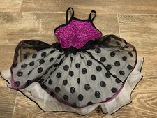Weissman DANCE COSTUME - Size SC, Purple Polls Dot, Tulle Skirt