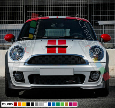Rallye Racing Streifen Kit Grafik Vinyl für Mini Coupe Roadster R58 R59 Cooper R60