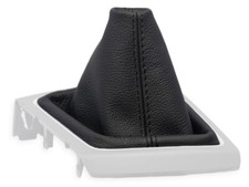 SCHALTMANSCHETT FUR HYUNDAI i20 II 2014-2020 SCHALTSACK LEDER SCHWARZ