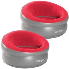 Image of VANGO DONUT CHAIR INFLATABLE CAMPING CHAIRS x2 GARDEN BEACH AWNING FESTIVAL