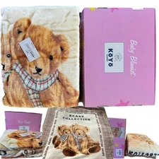 Koyo Baby Blanket Teddy Bears Collection Child Soft Thick & Warm