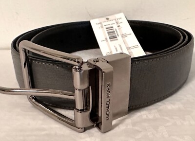 Michael Kors unisex black gray/brown reversible 43 inch belt Michael Kors Men main image 3