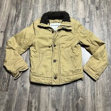 Abercrombie Kid s Adirondack Faux Fur Sherpa Long Pile Lined Jacket Size Medium