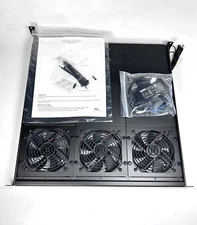 -NEW- Middle Atlantic FTA-3, Adjustable 3 Fan Tray System 12V, 290mA Per Fan