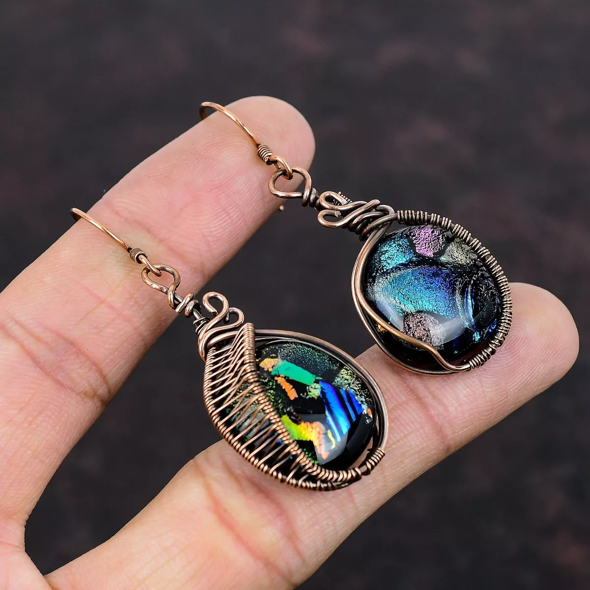 Dichroic earrings hotsell