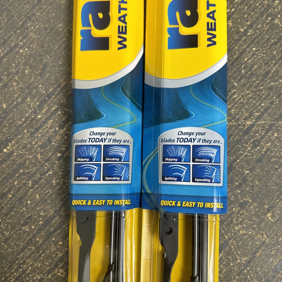 2 x lâminas de limpador de para-brisa Rain-X Weatherbeater borracha para todas as estações 17 pol. - Imagem 3 de 4