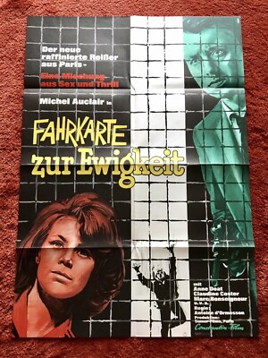 Fahrkarte zur Ewigkeit Kinoplakat Poster A1, EA, 1964, Michel Auclair