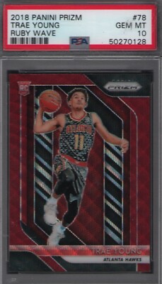 その他 PSA 10 Trae Young Prizm RC Ruby Wave 2018-19 Panini Prizm - #78 Trae Young RC ROOKIE PSA 10 RUBY