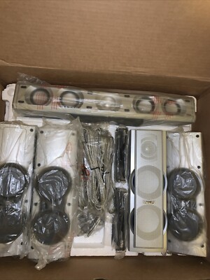 CS5500D Philips -Set of 5 Speakers with Wires and Speaker Stands-New In Open Box