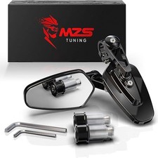 Arrow Bar End Mirrors, 7/8 Motorcycle Rear View mirror Hollow Handlebar Side