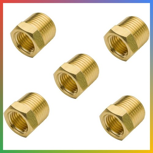 NPT Bushing 3/8" Male x 1/4" Female Reducing Adapter Hex Head Pipe Fitting (Pack