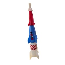 Vintage Titan 1970  s Processed Plastic Company 11 inch Apollo Moon Rocket