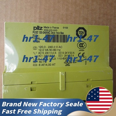Brand New Pilz 775505 PU3Z 120 Safety Relay Screw Terminal 5.0A Max Current