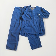 Carhartt Blue Medical Scrubs Set Size M 55 Cotton 45 Polyester VN97