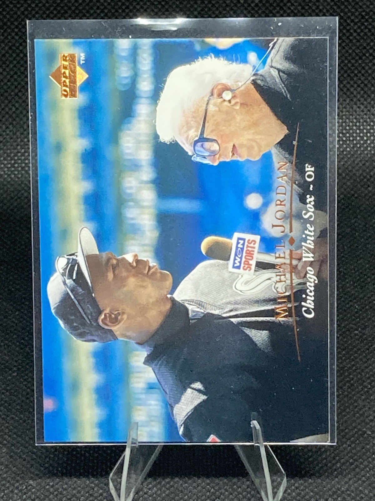 1995 Upper Deck - #200 Michael Jordan, Harry Caray