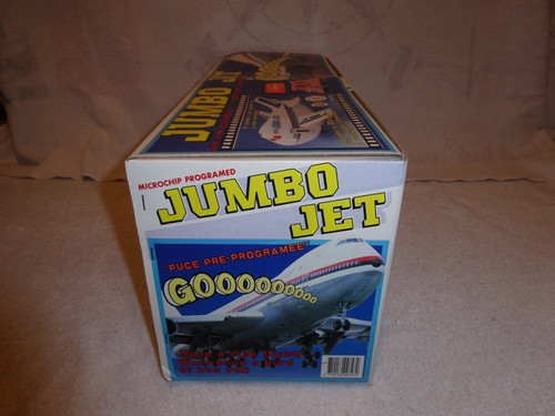 VINTAGE JUMBO JET 747 FLASHING LIGHTS BATTERY OPERATED 16" 1988 NEW NOS AIRCRAFT - Picture 9 of 24