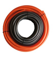 RD True 4 Gauge AWG CCA 25ft Orange Power Wire and 25ft Black Ground Soft Tou...