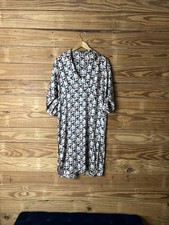 Zara Multicolor Satin Geometric Shaped Print Shirt Dress With Collar Size Small