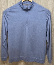 Johnnie-O Men  s Blue 1/4 Zip Performance Pullover Golf Stretch Lightweight XL