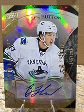 2015-16 UD Trilogy Rookie Premieres Autograph Ben Hutton AUTO! Vancouver Canucks