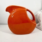 FIESTA Red (Orange) WATER PITCHER Fiestaware ART DECO 30s-40s Homer Laughlin MCM