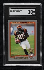 2001 Topps Topps Collection Chad Johnson #340 SGC 10 GEM 00ur
