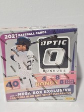 2021 Donruss Optic Sealed Mega Box - Exclusive Carolina Blue And White Parallels