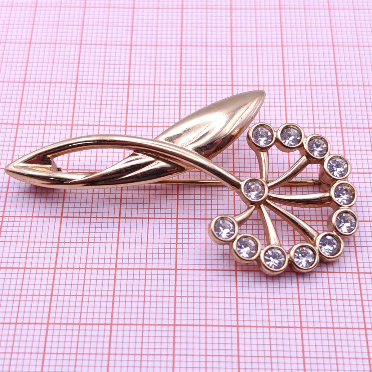 ⭐ Pierre Lang Brosche Anstecknadel Stecker Pin Anhänger Perle Stein Gold 066 ⭐