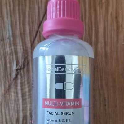 Global Beauty Care Multi-Vitamin Facial Serum Hydrating Moisturizer 1 fl oz B C 