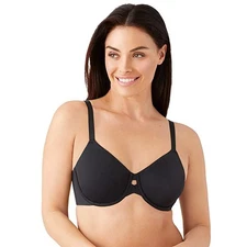 Wacoal Superbly Smooth Underwire Bra Women's 36DD Black Solid Adjustable Strap