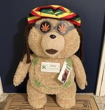Ted Movie 24  Talking Plush  Rasta  Teddy Bear R Rated LIFE SIZE NWT In Box 2012