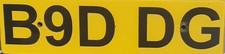 B9 DDG private registration. Retention document which will be transferred to you