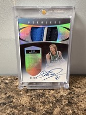 2019-20 Panini Eminence - Peerless Patch Autographs Dirk Nowitzki #PP-DNK /10 