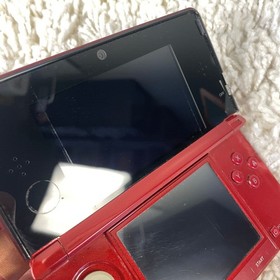 Nintendo 3DS Flame Red Handheld Console System CTR-001 Tested