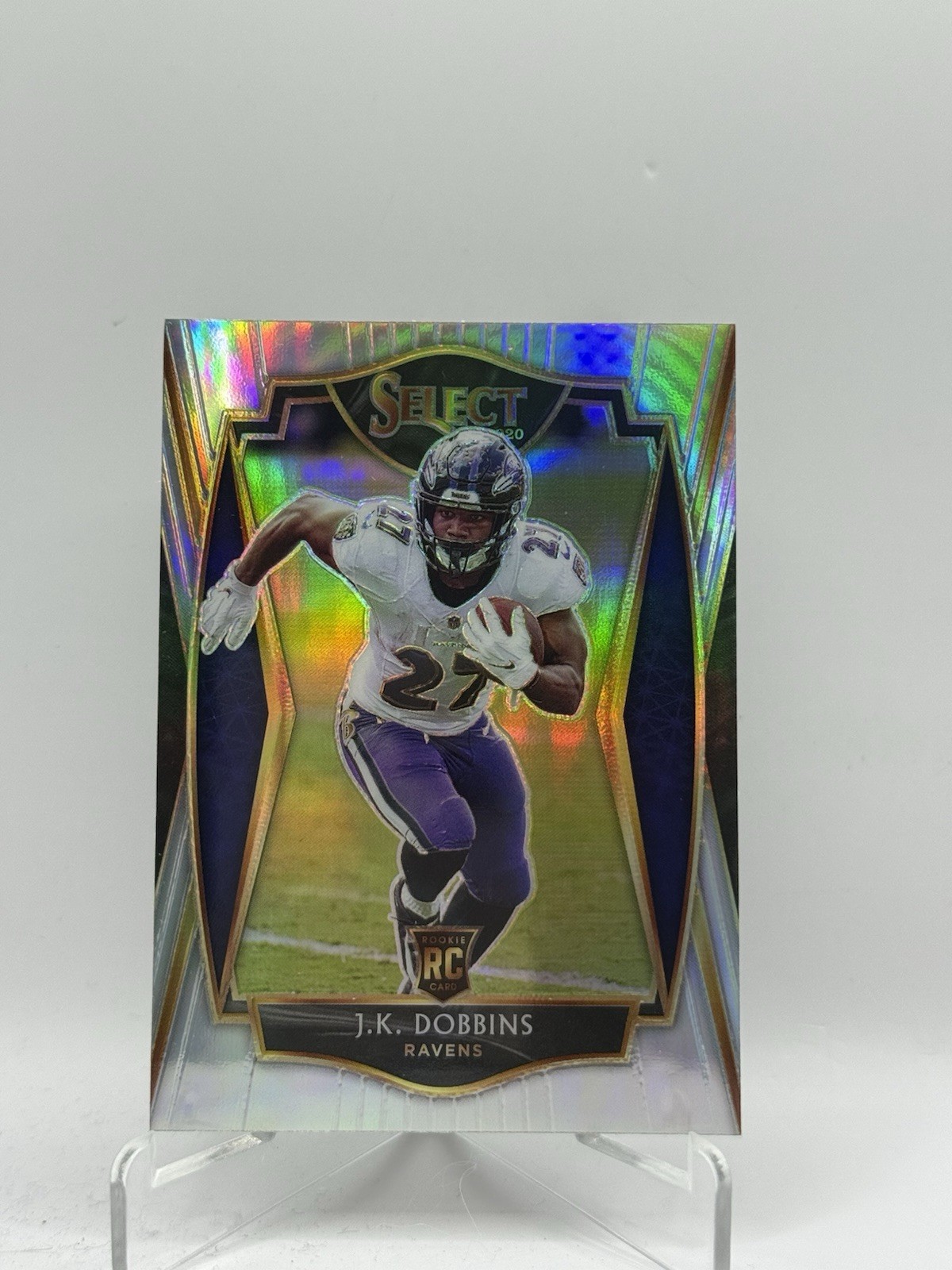 J.K. Dobbins 2020 Select PREMIER SILVER PRIZM SP ROOKIE #152 - Ravens RC