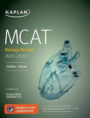 MCAT Biology Review 2021-2022: - Paperback, by Kaplan Test Prep - Acceptable w