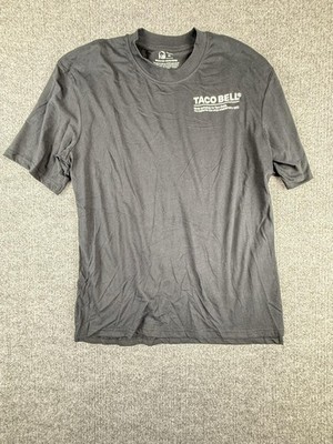 Taco Bell Shirt Mens Small Black Live Mas EST 1962 Logo Graphic Tee Fast Food