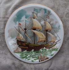Leonardo Collection - fine porcelain wall plaque - Galleon