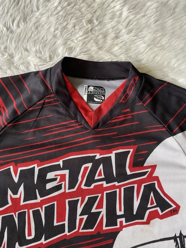 Camiseta Mulisha Metal Hombres Pequeña Negra Roja Deportes de Motor Motocross Calavera AOP Foto 2 de 4